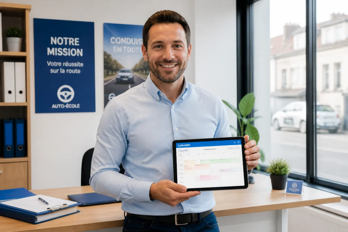 que veut dire prise sous mandat par votre auto ecole