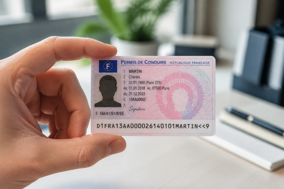 où se trouve le numéro de permis de conduire
