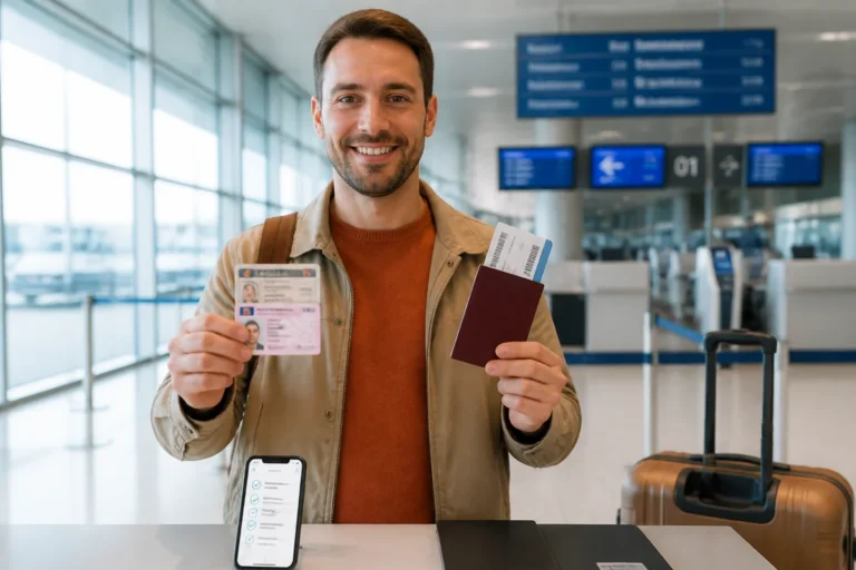 Prendre l'avion avec un permis de conduire