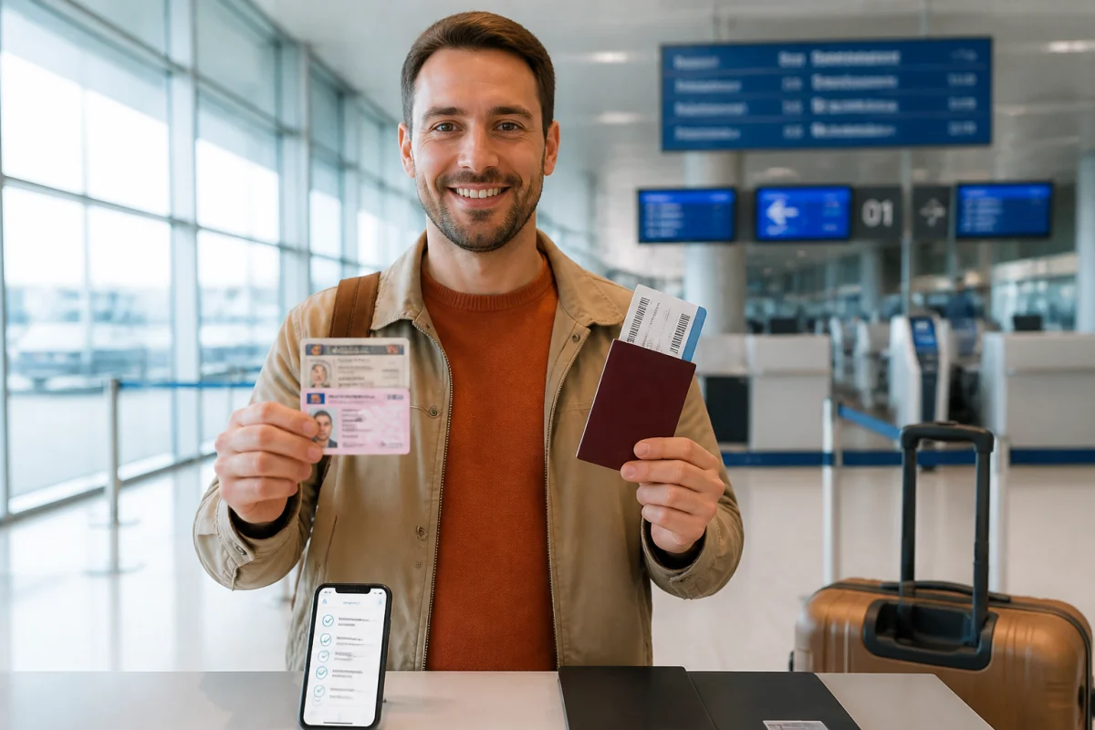Prendre l'avion avec un permis de conduire
